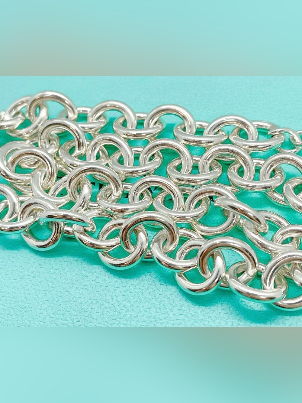 🔥Tiffany & Co Return to Tiffany Heart Tag Toggle Necklace 16" Sterling925🔥 - Picture 17 of 17